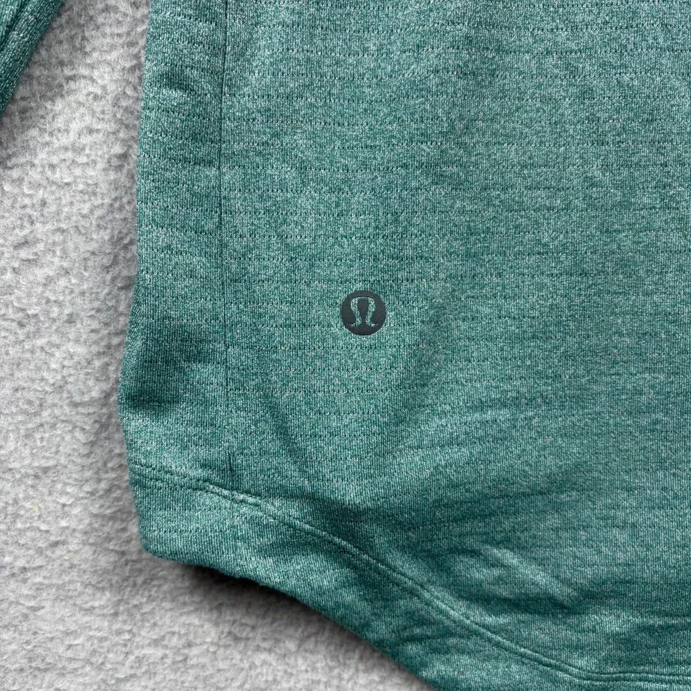 Lululemon Drysense Shirt Mens 2XL XXL Green Long Sleeve Performance Stretch Tee